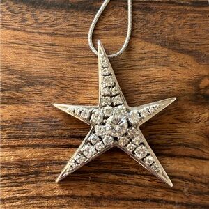 Silver Star Pendant Necklace